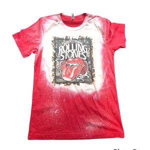 Rolling Stones bleached tee